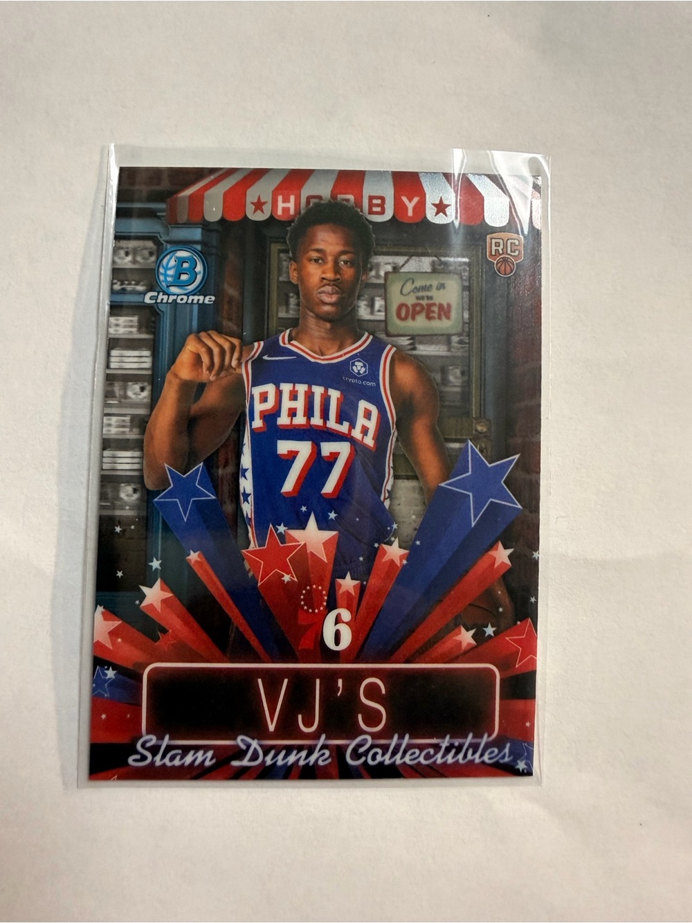 Topps Basketball Card - Black/Gray with Green/Red Accent